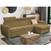 Rohová sedacia súprava Mistic, žlto-hnedá látka Rohová sedacia súprava Mistic, žlto-hnedá látka