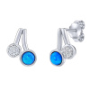 Stříbrné puzetové náušnice Gabi s modrým syntetickým opálem a čirými Brilliance Zirconia FWE15775B Stříbrné puzetové náušnice Gabi s modrým syntetickým opálem a čirými Brilliance Zirconia FWE15775B