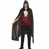 PLÁŠŤ S KAPUCŇOU ČIERNY DLHÝ 130 CM UPÍR GOTICKÝ HALLOWEEN PLÁŠŤ S KAPUCŇOU ČIERNY DLHÝ 130 CM UPÍR GOTICKÝ HALLOWEEN