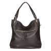 Kožená kabelka na rameno 640 tmavohnedá MADE IN ITALY Kožená kabelka na rameno 640 tmavohnedá MADE IN ITALY