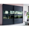 Šatníková skriňa Easy Plus, šírka 180 cm/extra výška 236 cm, grafit/sklo Šatníková skriňa Easy Plus, šírka 180 cm/extra výška 236 cm, grafit/sklo