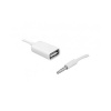 Kábel zdierka USBA-JACK3,5 4pin 20cm AUX NA USB Kábel zdierka USBA-JACK3,5 4pin 20cm AUX NA USB