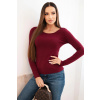 Legínovo Dámsky viskózový sveter s okrúhlym výstrihom a priliehavým strihom sivý Farba: Bordová, Veľkosť: UNI Legínovo Dámsky viskózový sveter s okrúhlym výstrihom a priliehavým strihom sivý Farba: Bordová, Veľkosť: UNI