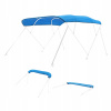 Bimini strieška 243,84x231,14-243,84 CM, 4-oblúková markíza na loď, modrá Bimini strieška 243,84x231,14-243,84 CM, 4-oblúková markíza na loď, modrá