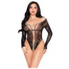 Leg Avenue Net and Lace Teddy 89370 Black Leg Avenue Net and Lace Teddy 89370 Black