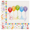 Decorata Party Happy Birthday servítky 2-vrstvové 33 x 33 cm 20 ks Decorata Party Happy Birthday servítky 2-vrstvové 33 x 33 cm 20 ks