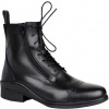 Jazdecké kožené topánky šnúrovacie s bočným zipsom Kentaur - čierna, 39 Jazdecké kožené topánky šnúrovacie s bočným zipsom Kentaur - čierna, 39
