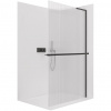 CERANO - Sprchová zástena Walk-in Onyx L-pravá vzpera - 8 mm + polička / držiak na uteráky - čierna matná, ryhované sklo - 150x200 cm CERANO - Sprchová zástena Walk-in Onyx L-pravá vzpera - 8 mm + polička / držiak na uteráky - čierna matná, ryhované sklo - 150x200 cm