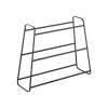 Čierna trojposchodová polica na topánky Metaltex Derby Čierna trojposchodová polica na topánky Metaltex Derby
