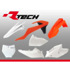 sada plastov, RTECH (oranžovo-biela, 6 diel.,vr. ľavého krytu vzduch filtra) KTM sada plastov, RTECH (oranžovo-biela, 6 diel.,vr. ľavého krytu vzduch filtra) KTM