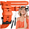 QuickFit remienok pre Garmin Fenix 6X Pro Solar smartwatch, oranžový QuickFit remienok pre Garmin Fenix 6X Pro Solar smartwatch, oranžový