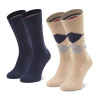 Ponožky 2pack M 100001495 050 béžovo-modré - Tommy Hilfiger 43-46 Ponožky 2pack M 100001495 050 béžovo-modré - Tommy Hilfiger 43-46