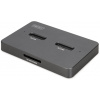 Dokovací stanice USB-C 3.2 Gen2 pro M.2 Duo NVMe a SATA SSD disky (max. 2x 4 TB) s čtečkou karet SD-Express 7.1 (max. 2 TB), černá Dokovací stanice USB-C 3.2 Gen2 pro M.2 Duo NVMe a SATA SSD disky (max. 2x 4 TB) s čtečkou karet SD-Express 7.1 (max. 2 TB), černá