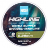 Pletená Šnúra Nash Highline Extra Supple Braid Green 1200m 0,28mm/15,87kg Pletená Šnúra Nash Highline Extra Supple Braid Green 1200m 0,28mm/15,87kg