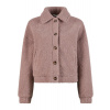 Ladies Short Sherpa Button Jacket - duskrose S Ladies Short Sherpa Button Jacket - duskrose S