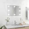 zahrada-XL Nástenné bezrámové zrkadlo s LED svetlami obdĺžnikové sklo 3078643 zahrada-XL Nástenné bezrámové zrkadlo s LED svetlami obdĺžnikové sklo 3078643