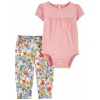 CARTER'S Set 2dielny body kr. rukáv, legíny Pink Embroidery dievča 9m 1N600710_9M CARTER'S Set 2dielny body kr. rukáv, legíny Pink Embroidery dievča 9m 1N600710_9M
