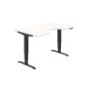 Hobis Pracovný stôl Motion Ergo, PO, 3S, 140x61-128x90 cm, biela/čierna Hobis Pracovný stôl Motion Ergo, PO, 3S, 140x61-128x90 cm, biela/čierna