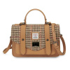 Kabelka The Leather Medium Satchel Beige Dogtooth kožená - Islander Kabelka The Leather Medium Satchel Beige Dogtooth kožená - Islander