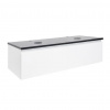 Swiss aqua technologies Koupelnová skříňka s žulovou krycí deskou SAT B-WAY 119x30x45 cm bílá lesk BWAY120WZ Swiss aqua technologies Koupelnová skříňka s žulovou krycí deskou SAT B-WAY 119x30x45 cm bílá lesk BWAY120WZ
