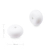 Silikónové koráliky rondelky 14x8mm Snow White - 20 ks Silikónové koráliky rondelky 14x8mm Snow White - 20 ks
