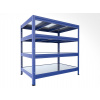 Kovový regál do domácnosti Biedrax 50 x 120 x 120 cm, modrý - 4 police pozink Kovový regál do domácnosti Biedrax 50 x 120 x 120 cm, modrý - 4 police pozink