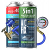 Chladivo do klimatizácie AC FIX 5v1 Olej UV Plyn 2x R134a XL Hadica Chladivo do klimatizácie AC FIX 5v1 Olej UV Plyn 2x R134a XL Hadica
