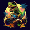 Norimpex Diamantové maľovanie Dinosauří Monster Truck 40x30cm Norimpex Diamantové maľovanie Dinosauří Monster Truck 40x30cm