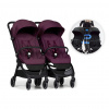 Bumprider Connect Mini 2x kočík s madlom Italian Plum Bumprider Connect Mini 2x kočík s madlom Italian Plum