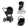 Cybex Platinum CYBEX ePriam 5.0 Travel Set + Cloud T Plus - Style Collection sepia black 2026 rose gold Cybex Platinum CYBEX ePriam 5.0 Travel Set + Cloud T Plus - Style Collection sepia black 2026 rose gold