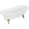 Mexen Retro voľne stojaca vaňa 170 x 75 cm, biela, zlaté nohy - 53251707500-50 Mexen Retro voľne stojaca vaňa 170 x 75 cm, biela, zlaté nohy - 53251707500-50