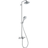 HANSGROHE Raindance S Showerpipe nástenný sprchový systém s vaňovým termostatom, horná sprcha 1jet priemer 236 mm, ručná sprcha 3jet, chróm, 27117000