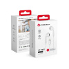 Slúchadlá Forcell F-Audio Hr-Me25 Wire Earphones Lightning With Microphone White Slúchadlá Forcell F-Audio Hr-Me25 Wire Earphones Lightning With Microphone White