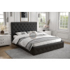Nábytek PEGAS s.r.o. Postel ROMA - 180x200, Kovová na plynových zvedácích, černá eko kůže Nábytek PEGAS s.r.o. Postel ROMA - 180x200, Kovová na plynových zvedácích, černá eko kůže
