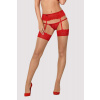 Červené podväzkové pančuchy 838 Červené podväzkové pančuchy 838