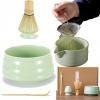 KOMPLET DO CEREMONII MATCHA BAMBUSOVÁ METLIČKA CHASEN, KERAMICKÁ MISKA + PODSTAVEC KOMPLET DO CEREMONII MATCHA BAMBUSOVÁ METLIČKA CHASEN, KERAMICKÁ MISKA + PODSTAVEC