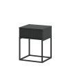 Nočný stolík NOTTE so zásuvkou, antracit Nočný stolík NOTTE so zásuvkou, antracit