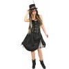 Dámska sukňa - Steampunk čierna 42/44 Dámska sukňa - Steampunk čierna 42/44