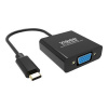 VISION - Video adaptér - 24 pin USB-C s piny (male) do HD-15 (VGA) se zdířkami (female) - černá - podpora 1080p VISION - Video adaptér - 24 pin USB-C s piny (male) do HD-15 (VGA) se zdířkami (female) - černá - podpora 1080p