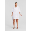 ŠATY KARL LAGERFELD SSLV EMBROIDERY SHIRT DRESS WHITE ŠATY KARL LAGERFELD SSLV EMBROIDERY SHIRT DRESS WHITE