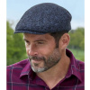 Melírovaná baretka Atlas For Men Modrá 59/61 Melírovaná baretka Atlas For Men Modrá 59/61