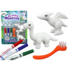 LEAN TOYS DIY sada na maľovanie figúrok – dinosaury, 2kusy LEAN TOYS DIY sada na maľovanie figúrok – dinosaury, 2kusy