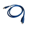 USB 3.0 Micro B kábel 1.8 m modrý USB 3.0 Micro B kábel 1.8 m modrý