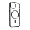 Kryt SWISSTEN Clear Jelly MagStick Metal pre Apple iPhone 15 - transparentný / čierny Kryt SWISSTEN Clear Jelly MagStick Metal pre Apple iPhone 15 - transparentný / čierny