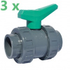 Aquaram CH Guľový ventil na lepenie 50mm CH PVC-U PN16 (3 ks) Aquaram CH Guľový ventil na lepenie 50mm CH PVC-U PN16 (3 ks)
