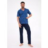 Cornette 318/57 cr/r S-2XL pánske pyžamo bez zipsu džínovina XXL Cornette 318/57 cr/r S-2XL pánske pyžamo bez zipsu džínovina XXL