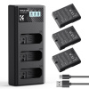 K&F CONCEPT Nikon EN-EL14 camera battery 1050mAh,3-pack + Charger LCD display charger set,Three-slot K&F CONCEPT Nikon EN-EL14 camera battery 1050mAh,3-pack + Charger LCD display charger set,Three-slot