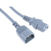 Napájecí šňůra 2 m, Šedá, A: Rovný, B: Přímý Polyvinylchlorid, 250 V RS PRO Napájecí šňůra 2 m, Šedá, A: Rovný, B: Přímý Polyvinylchlorid, 250 V RS PRO