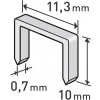 Spony, balenie 1000 ks, 10 mm, 11,3x0,52x0,70 mm EXTOL PREMIUM Spony, balenie 1000 ks, 10 mm, 11,3x0,52x0,70 mm EXTOL PREMIUM