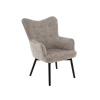 Textilomanie Svetlo sivé kreslo CARMEN RAVEN Textilomanie Svetlo sivé kreslo CARMEN RAVEN